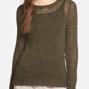 Eileen Fisher Open Knit Organic Cotton Sweater